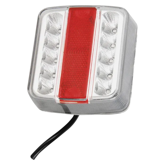 Achterlicht LED vierkant |transparant| links/rechts