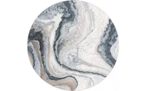 Aspen 8656 240 rond, Rond modern vloerkleed, marmer vloerkleed, allergievriendelijk, makkelijk schoon te maken, neutrale kleuren