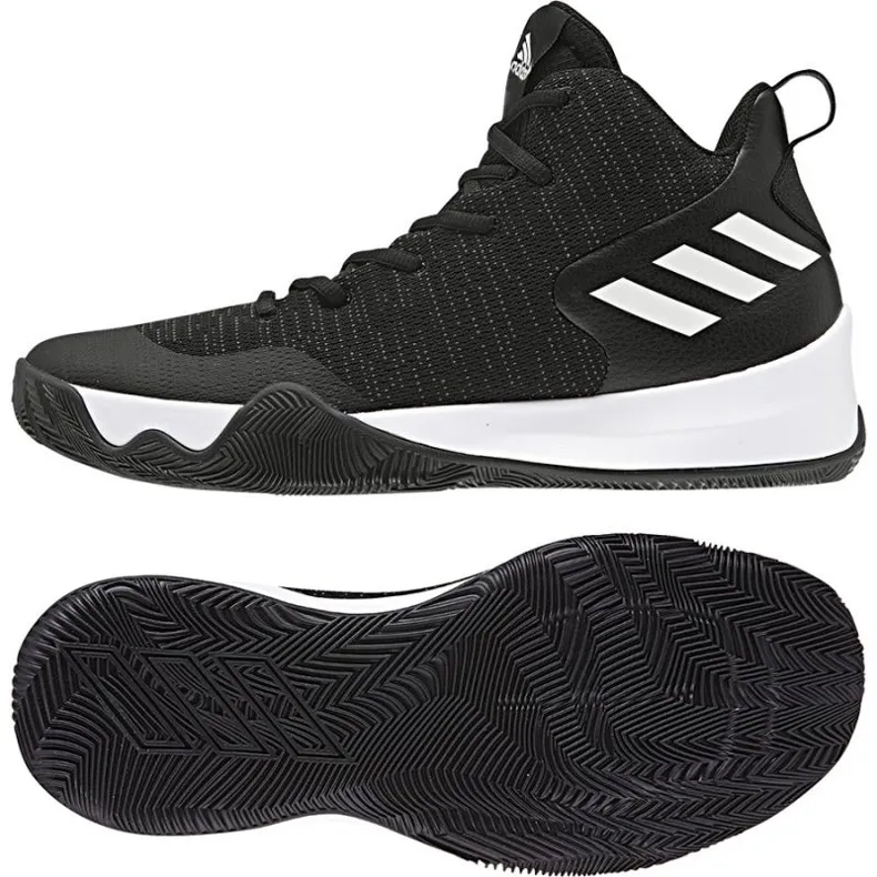 Basketbalschoenen adidas Explosive Flash zwart