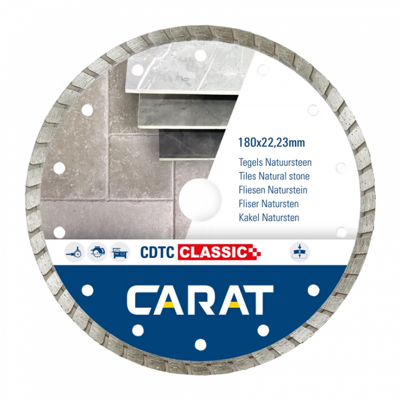 Carat Diamantzaagblad Tegels/Natuursteen CDTC Classic 180x22,2mm