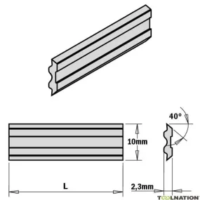 CMT 795.281.10 Tersa systeem mes HSS 280x10x2,3