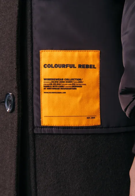 Colourful Rebel  Ada Contrast Wool Jas WO115065