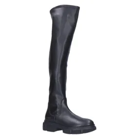 Copenhagen CPH544 Overkneelaars vitello/vegan stretch black