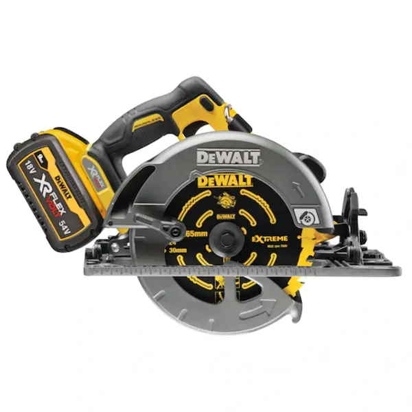 DeWalt 54v XR Flexvolt brushless 190mm cirkelzaag (voor geleidingsrail)