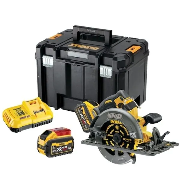DeWalt 54v XR Flexvolt brushless 190mm cirkelzaag (voor geleidingsrail)