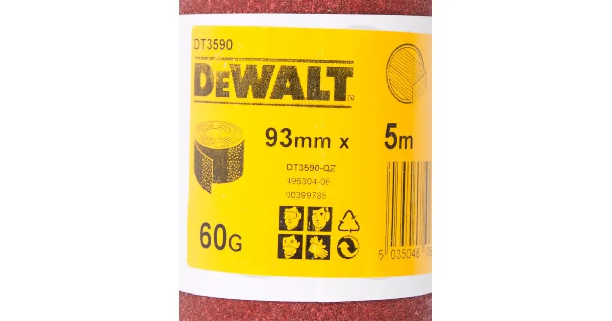 DeWALT Schuurpapierrol 25mx 93mm, P120 DT3597