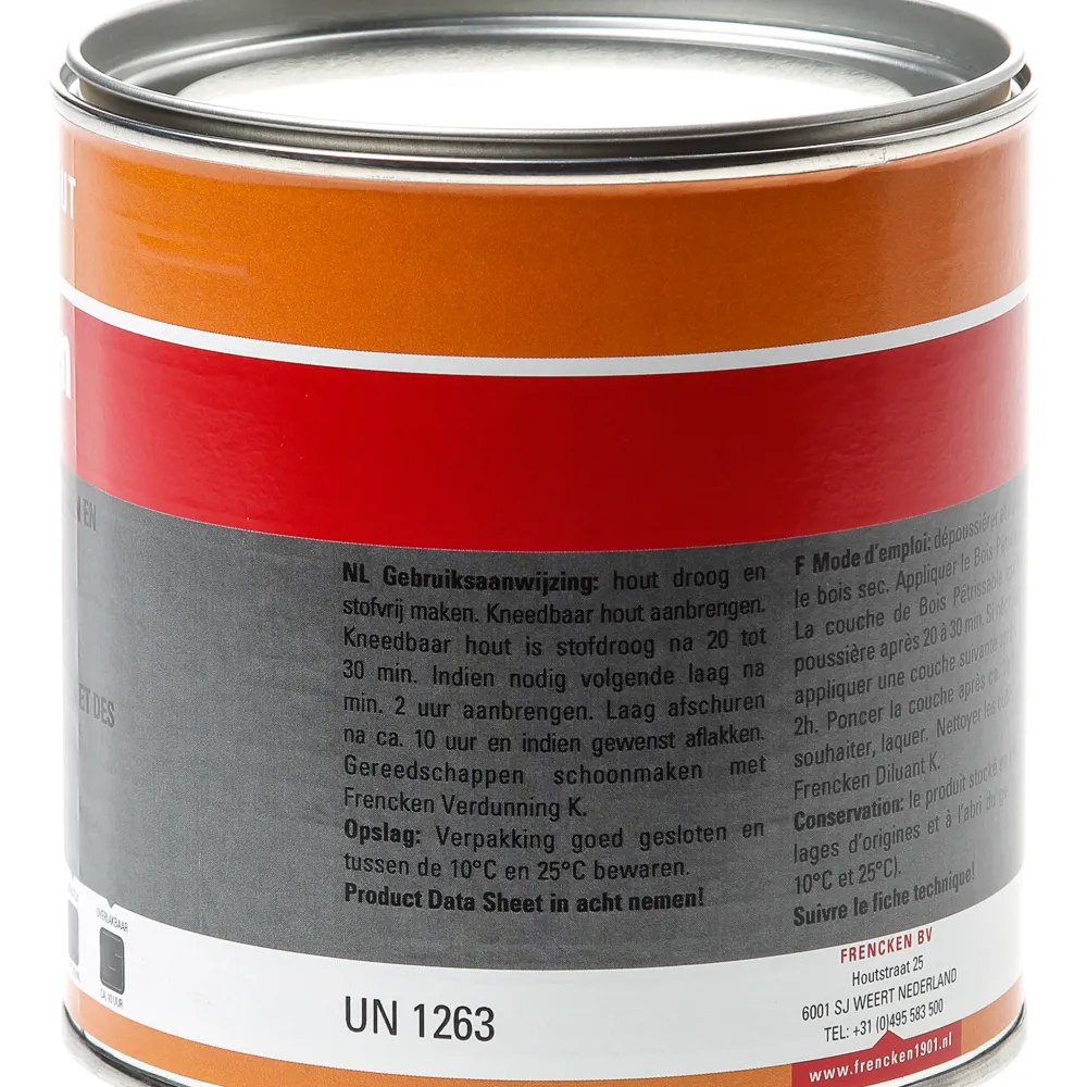 Frencken Kneedbaar hout naturel 750ml