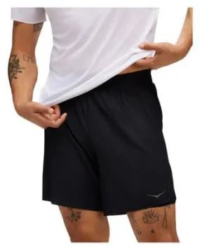 Hoka Glide Run 7inch 2-in-1 Shorts Zwart Heren