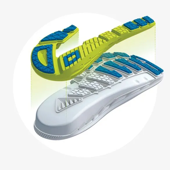 Hoka One One Arahi 3 wide hardloopschoenen wit/grijs dames