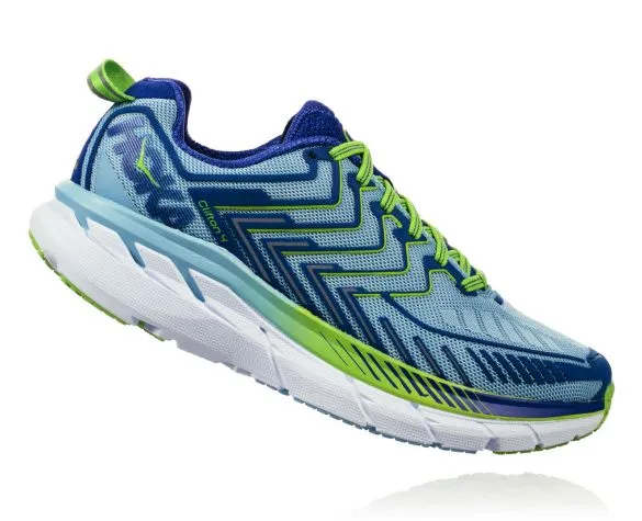 Hoka One One Clifton 4 hardloopschoenen blauw dames