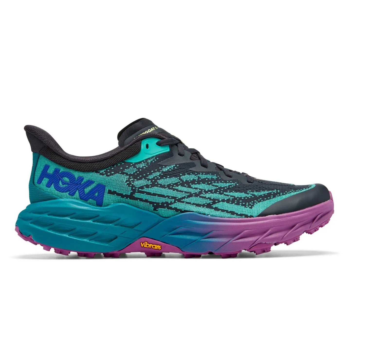 Hoka Speedgoat 5 hardloopschoenen blauw/paars heren