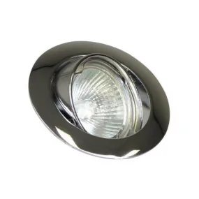 Inbouwspot kantelbaar diameter 82mm voor 50mm lamp Chroom