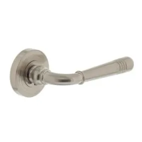 INTERSTEEL Gatdeel rechts Emily op rond rozet 7mm nokken chroom nikkel mat