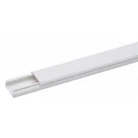 KABELGOOT 20X10MM WIT SCHROEF  2MTR