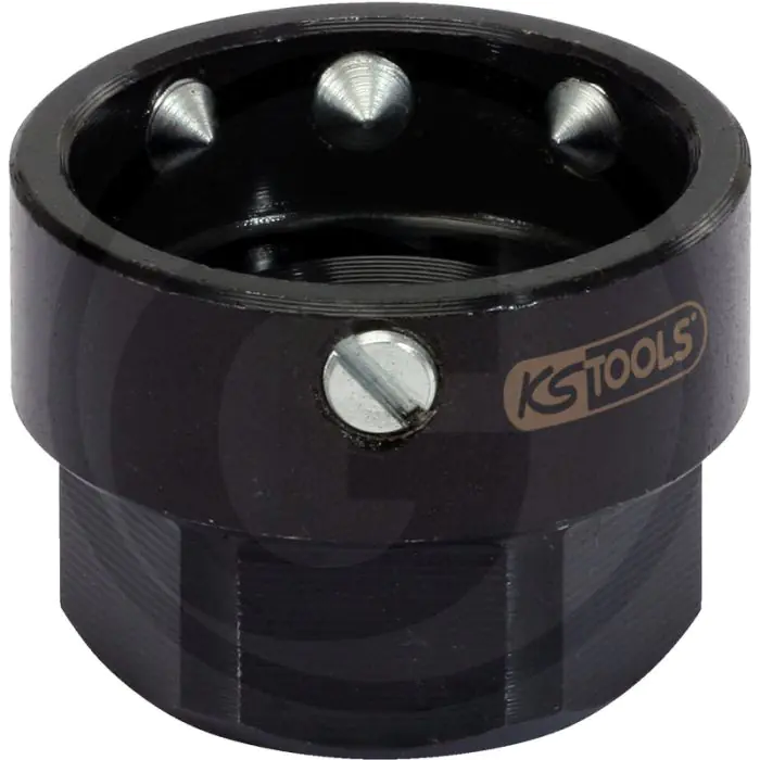 Ks tools snij-ijzer adapter m22-m24, sw 41 mm - universal einsetzbar für runde schneideisen - 70,0mm durchmesser