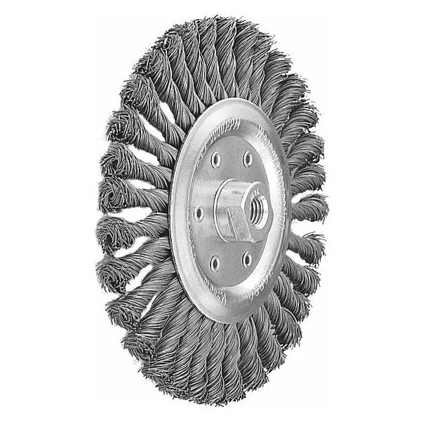 LESSMANN® RONDE BORSTEL STAALDRAAD 0,50 MM, BORSTEL⌀ D1×BORING⌀ D1 / SCHROEFDRAAD M: 115XM14MM