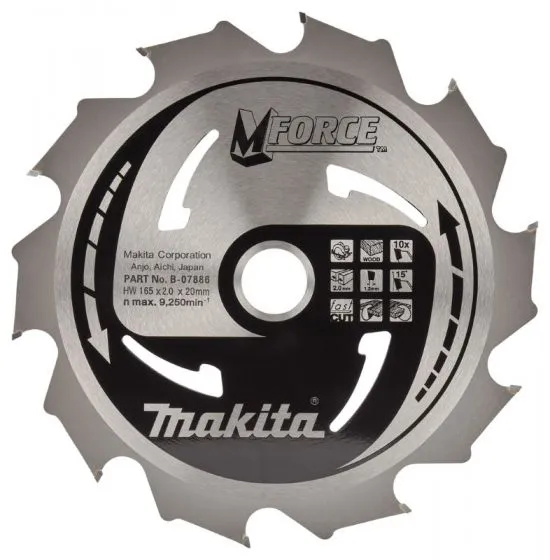 MAKITA B07886 ZAAGBLAD HOUT  165X20X1,2MM