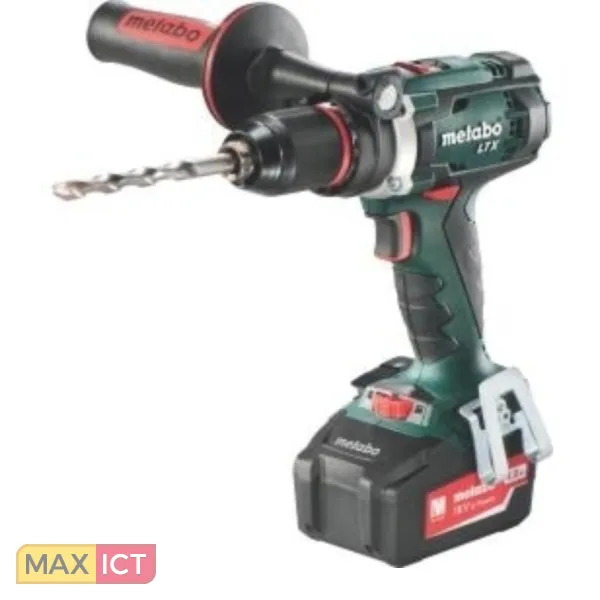 METABO BS 18 LTX BOORMACHINE MET PISTOOLGREEP LITHIUMION (LIION) 4AH 2000G ZWART, GROEN, ROOD