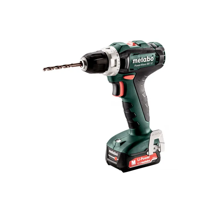 METABO BS12 POWERMAXX 12V BOOR SCHROEFMACHINE MET 2 KEER LIHD 4,0 ACCU'S  601036800