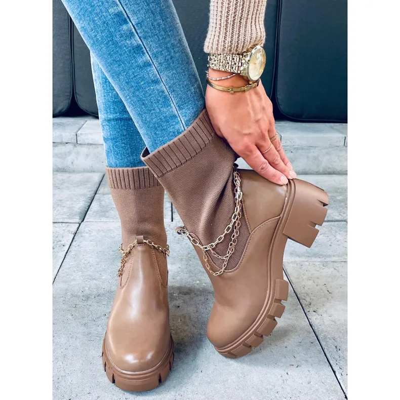 Mona Khaki soklaarzen beige