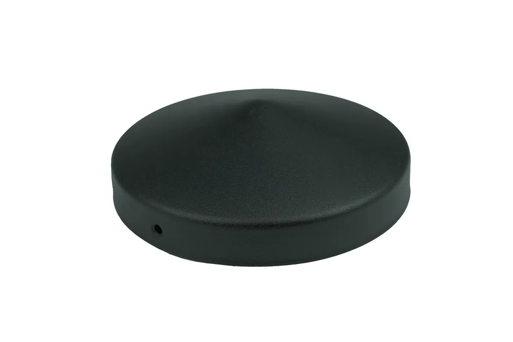 PAALKAP ZWART ROND VOOR 8 CM PALEN  PER STUK