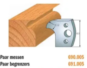Paar profielmessen 40 mm nr. 5 CMT