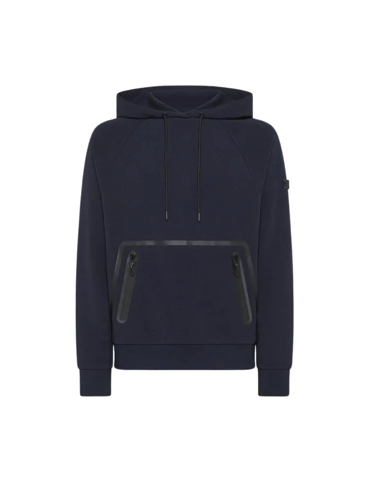 PEUTEREY PEUTEREY HELMS HOODIE  ORIENT BLUE