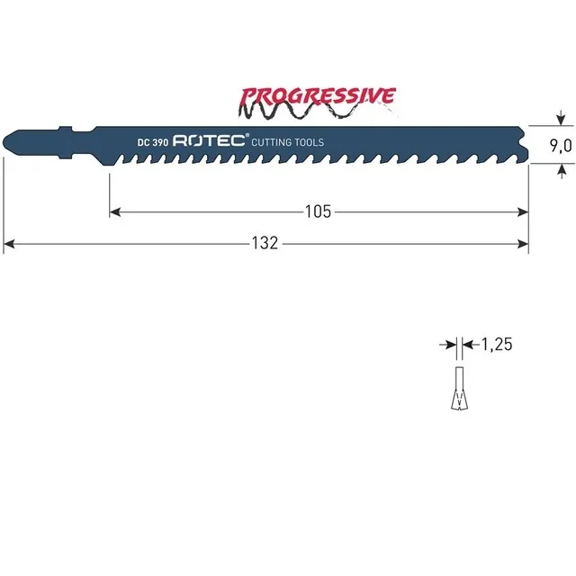 ROTEC DECOUPEER ZAAGBLAD DC390  3 STUKS