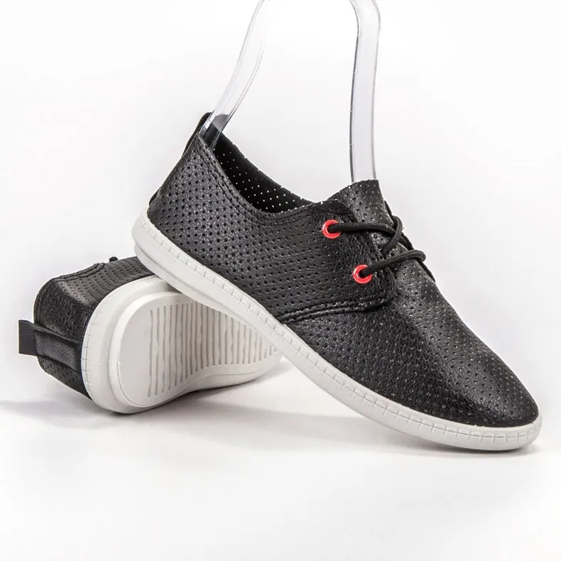 SHELOVET Zwarte sportschoenen