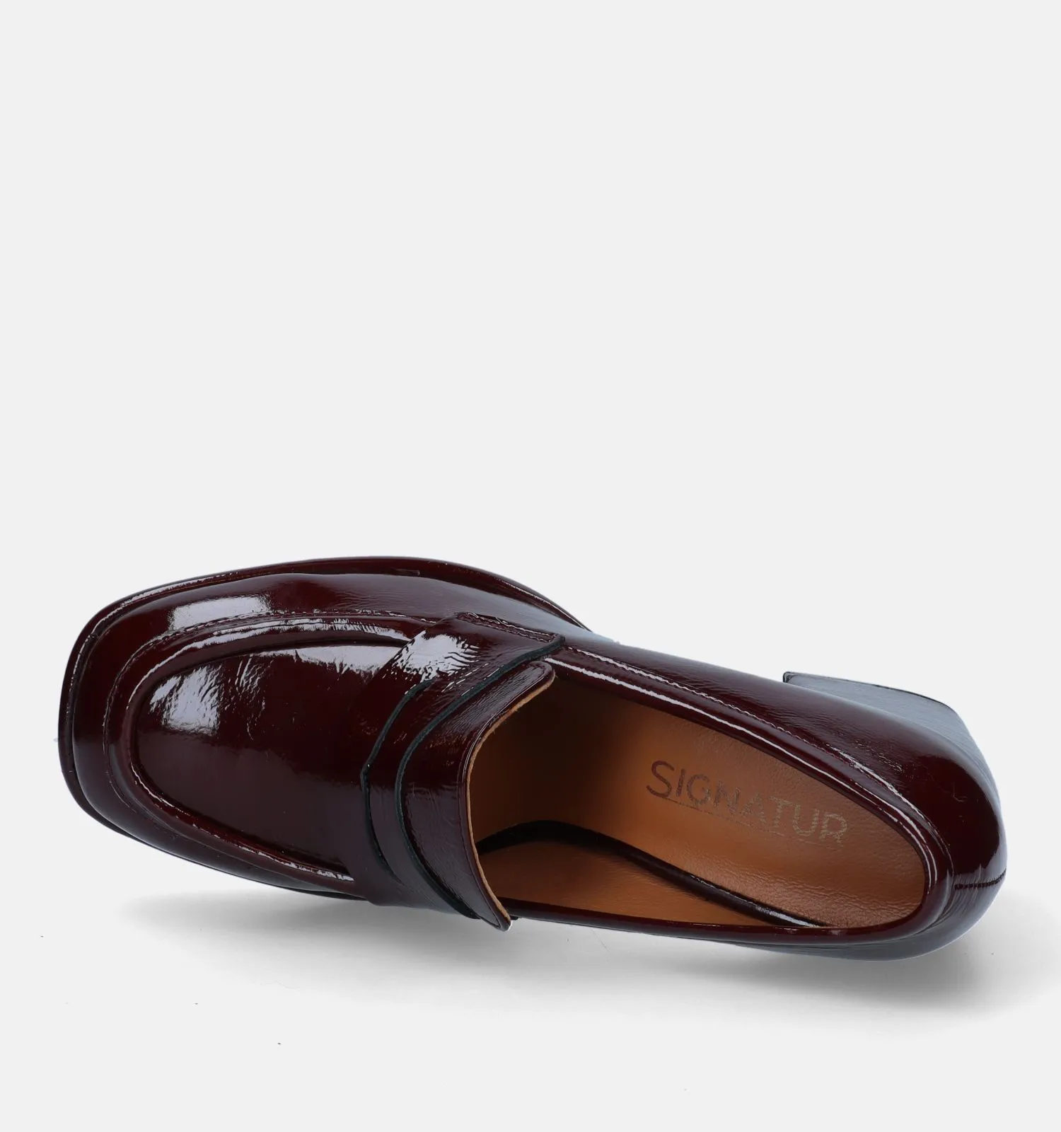 Signatur Enkelpumps bordeaux