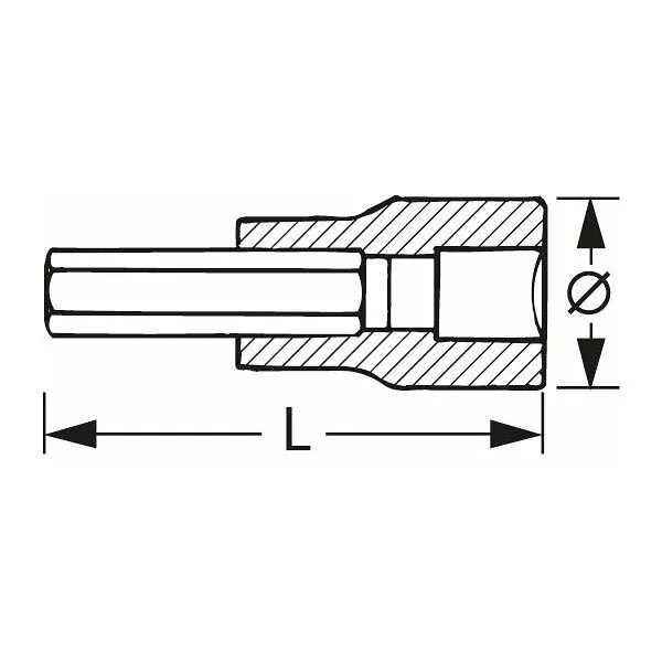 STAHLWILLE® BITDOP VOOR TORX®, 1/2 INCH, TORX®PROFIEL: TX20