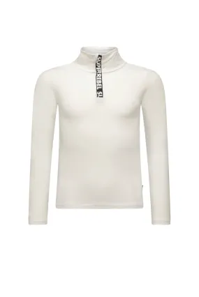 Super Rebel Spurt Ski Pully Fancy Tape Zipper White