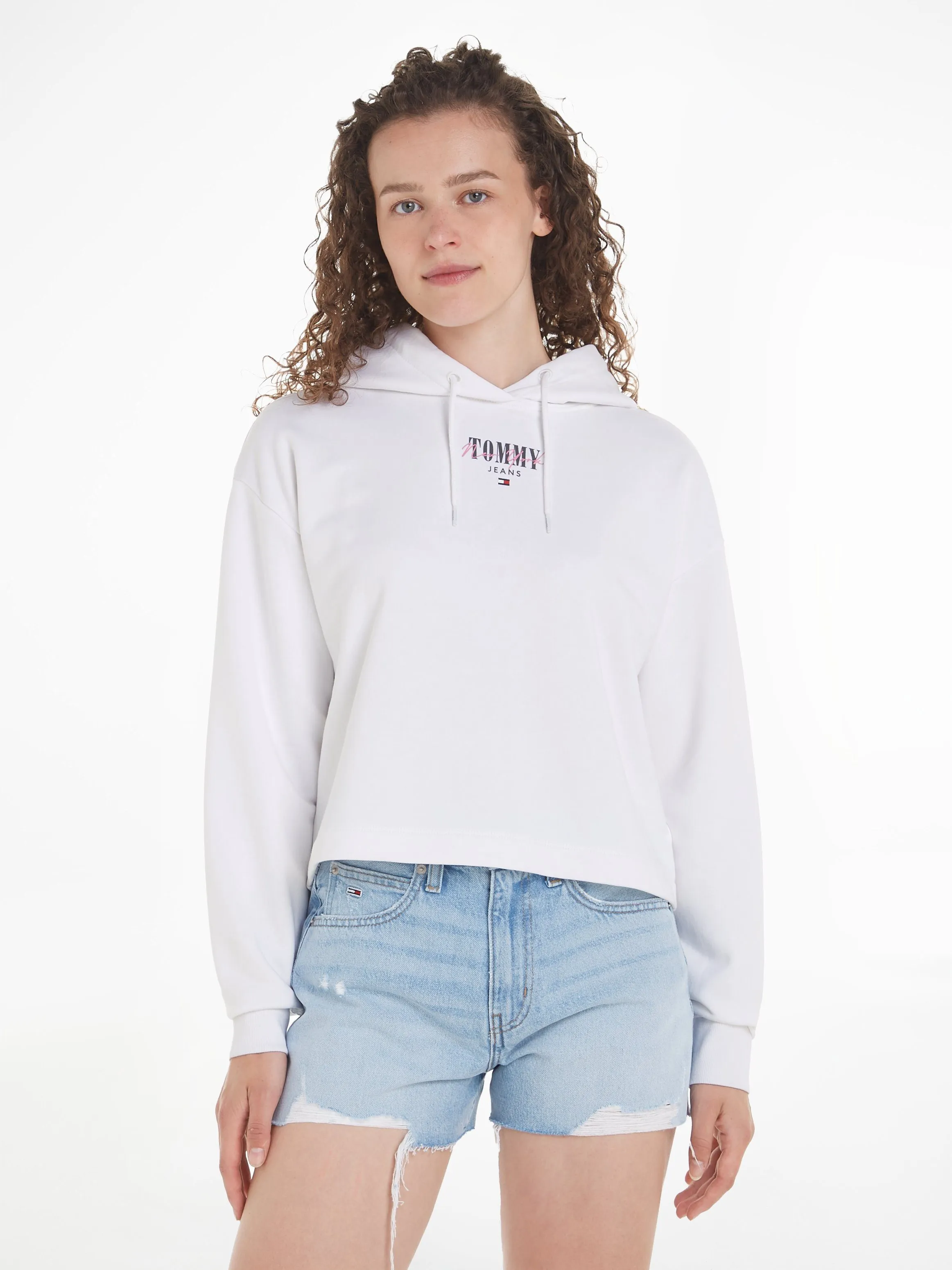 TOMMY JEANS HOODIE TJW RLX ESSENTIAL LOGO HOODIE MET TOMMY JEANSLOGOOPSCHRIFT & MERKLOGO