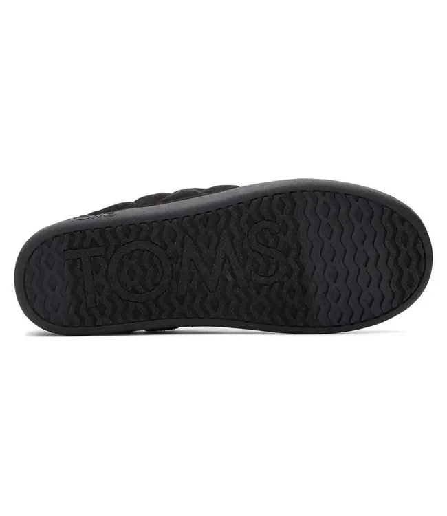 TOMS Toms Ezra 10020151 Black Quilted Felt 4008 