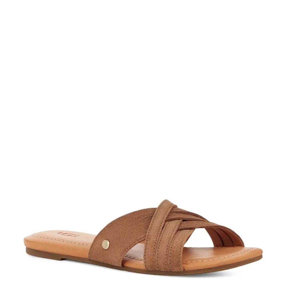 UGG Dames Kenleigh Slide Chestnut