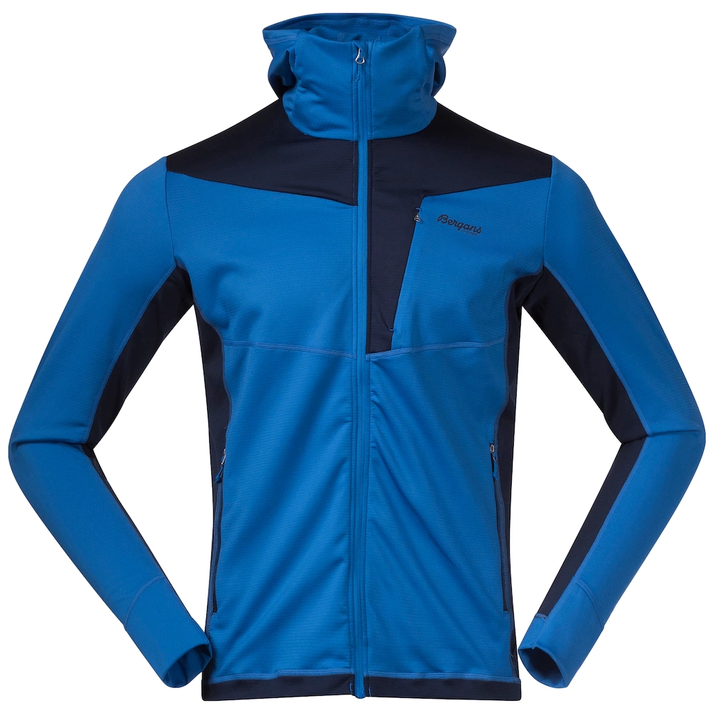 Vest Bergans Men Skaland Hood Jacket Strong Blue Navy Blue