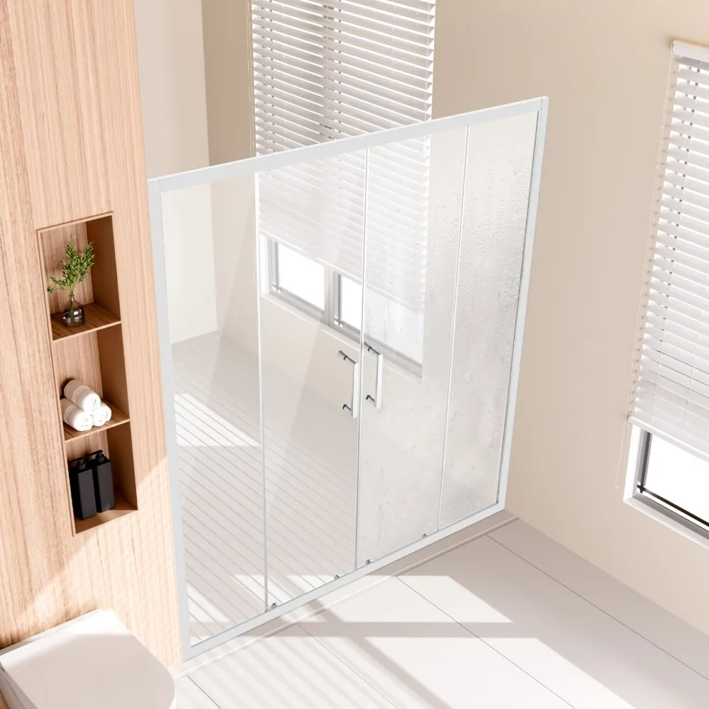 VEVOR FRAMELOZE DOUCHEDEUR SCHUIFDEUR DOUCHEWAND 14691499X1778MM 4 DEUREN